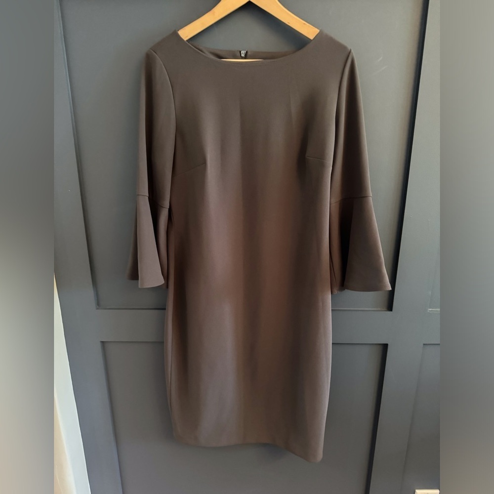 Calvin Klein Grey Long Sleeve Dress